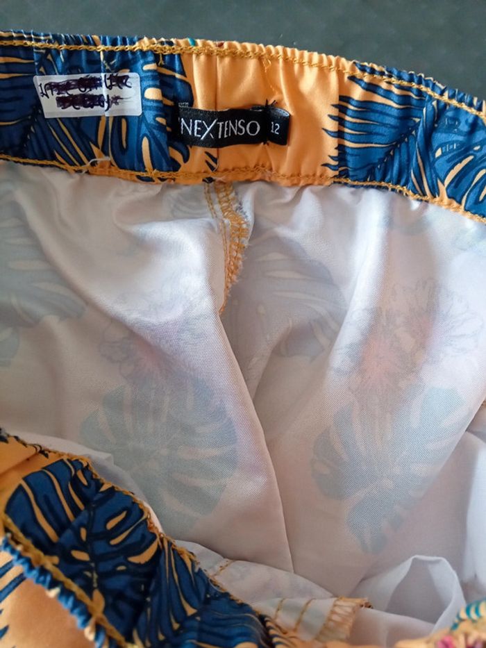 Bermuda léger imprimé hawaïen orange garçon 12 ans in extenso - photo numéro 13