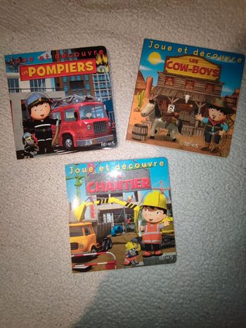Lot de 3 livres puzzles petits garçons