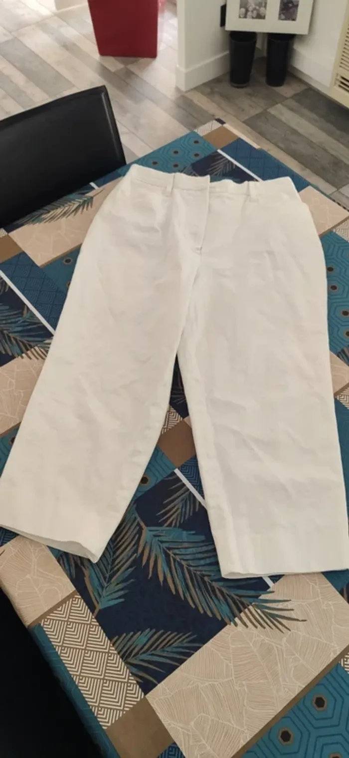 Pantalon 7/8 blanc