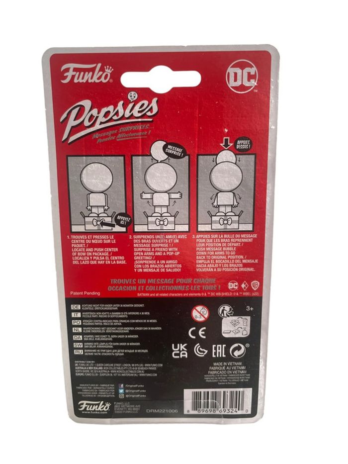 Figurine Funko Popsies Dc Comics Harley Quinn avec message surprise neuf - photo numéro 3