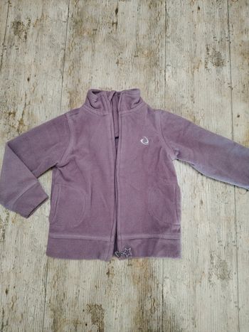 Jolie veste gilet zippé polaire fille taille 24 mois / 2 ans