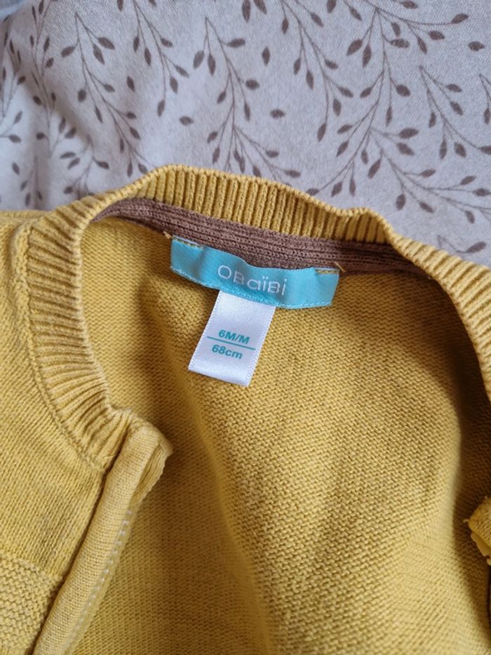 Ensemble gilet haut manche longue 6 mois