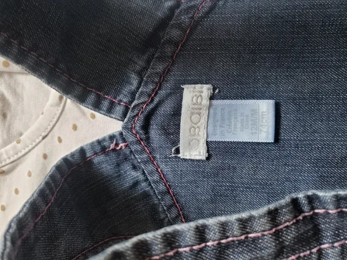 Ensemble avec robe en jeans 12mois - photo numéro 5
