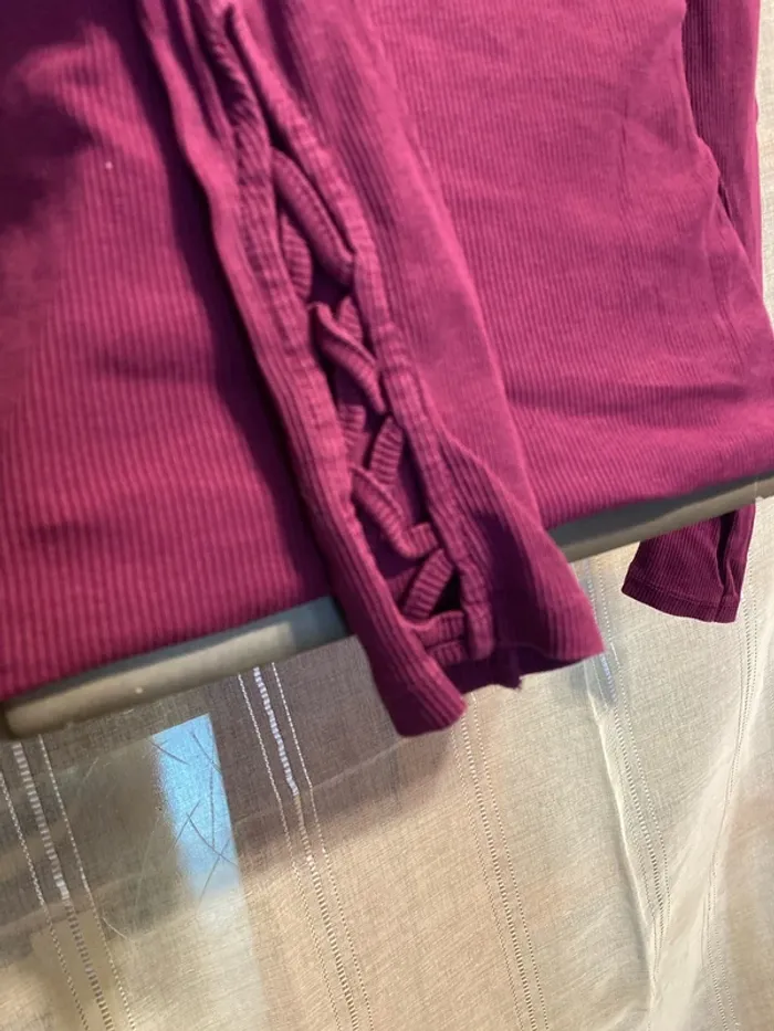 Haut violet femme taille M - photo numéro 3