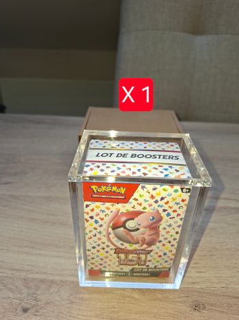 Protection acrylique pour bundle pokemon anti uv aimantée épaisse