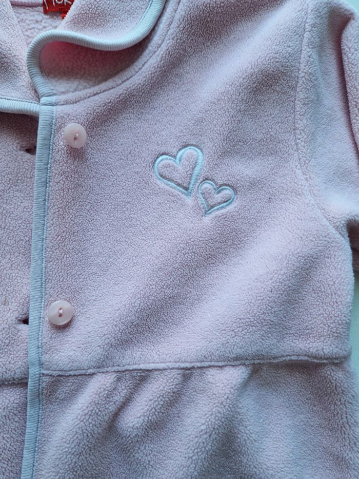 Robe de chambre rose cœur 4 ans - photo numéro 2