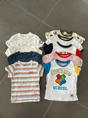 9 t shirts manches courtes 18 mois