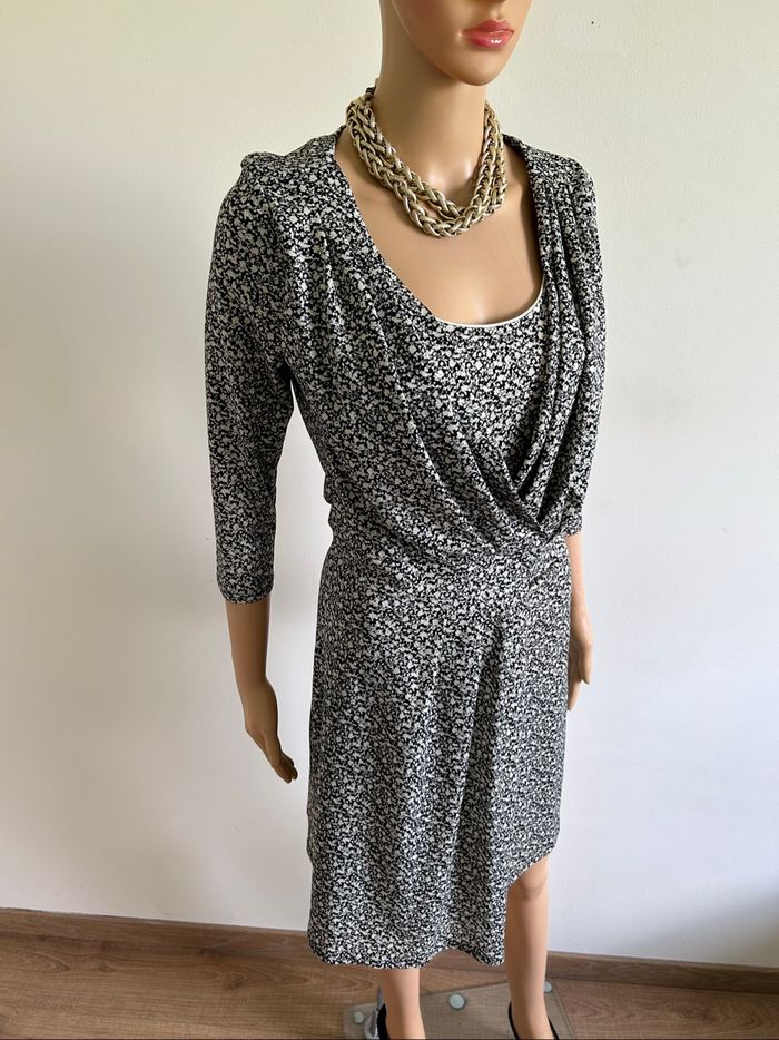 Robe imprimée neuve à manches courtes Morgan taille S - photo numéro 2