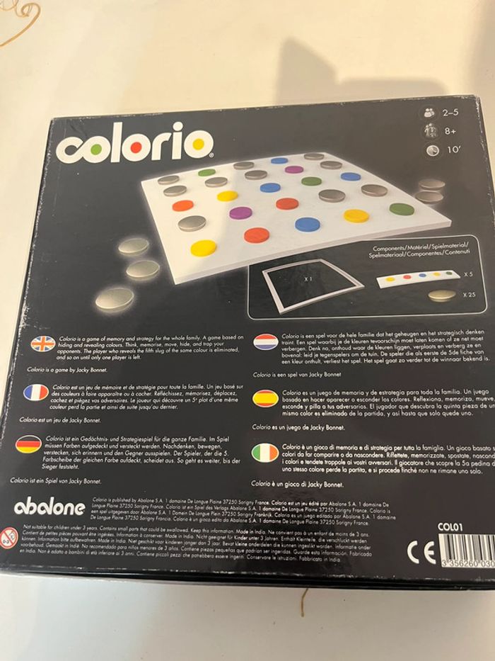 Jeu colorio - photo numéro 3