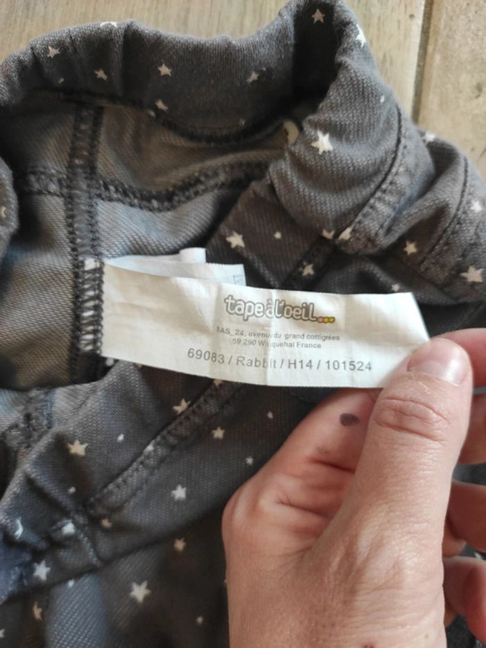 Lot de 2 pantalons filles souples 3/4 ans - photo numéro 5