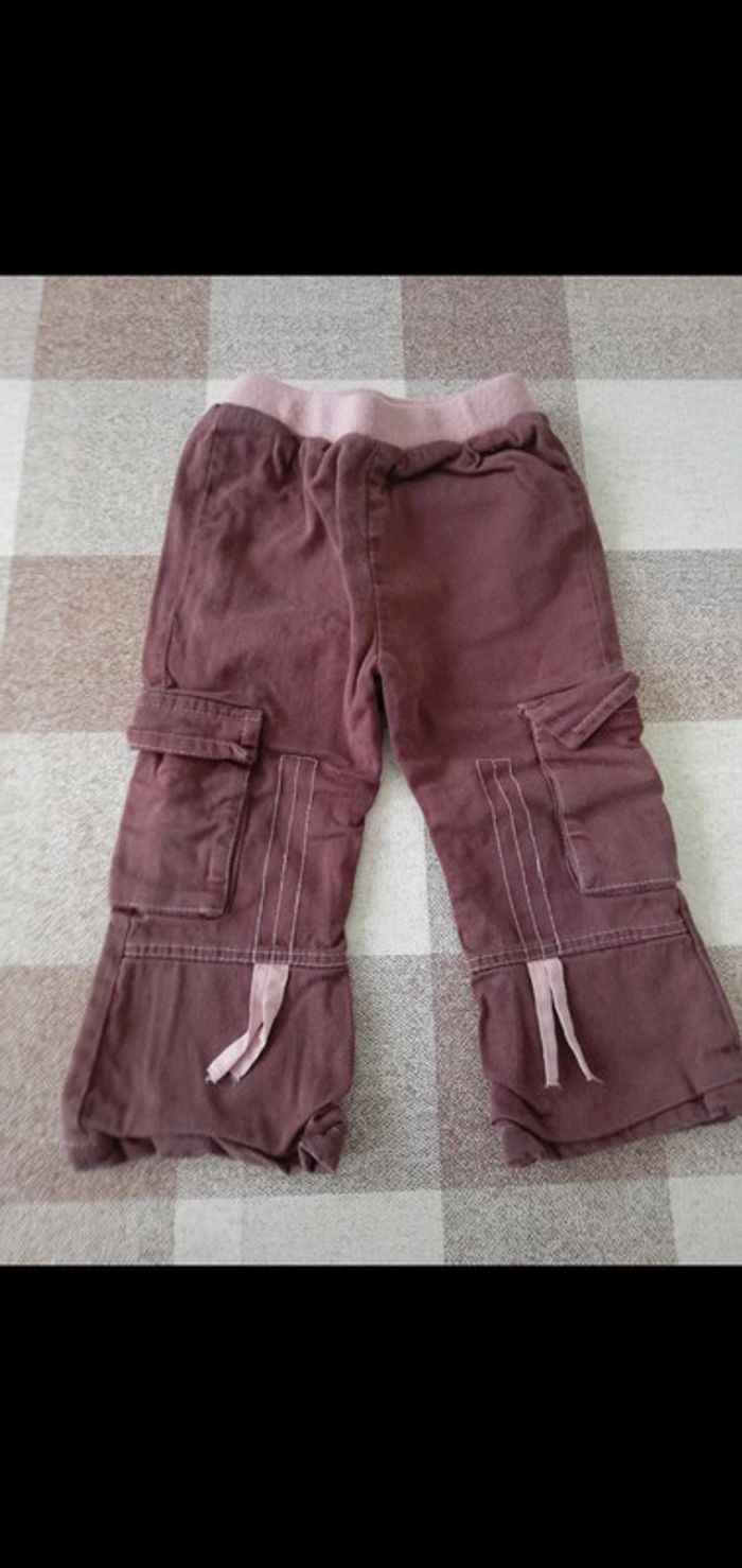Pantalon 2 ans doublé marron - photo numéro 4