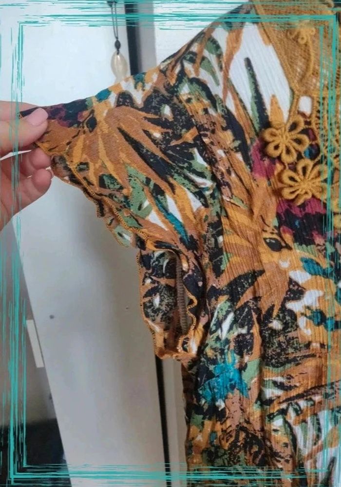 Jolie Robe imprimée tropical 46 - photo numéro 3