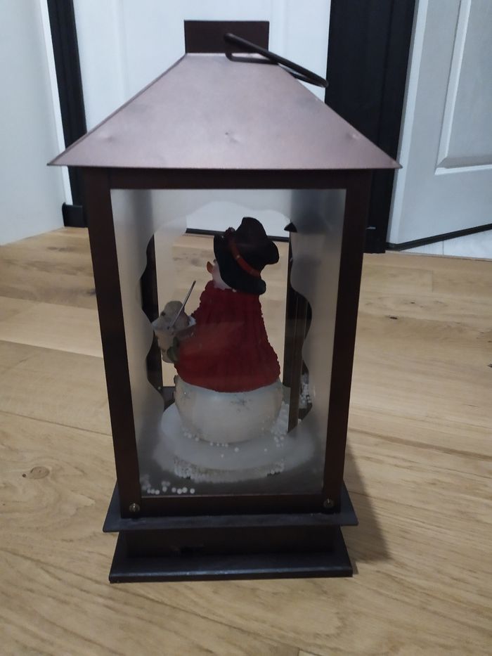 Grande Lanterne bonhomme de neige. - photo numéro 3