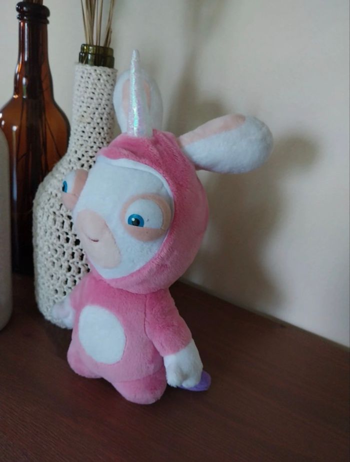Peluche Lapin Crétins Licorne - photo numéro 3