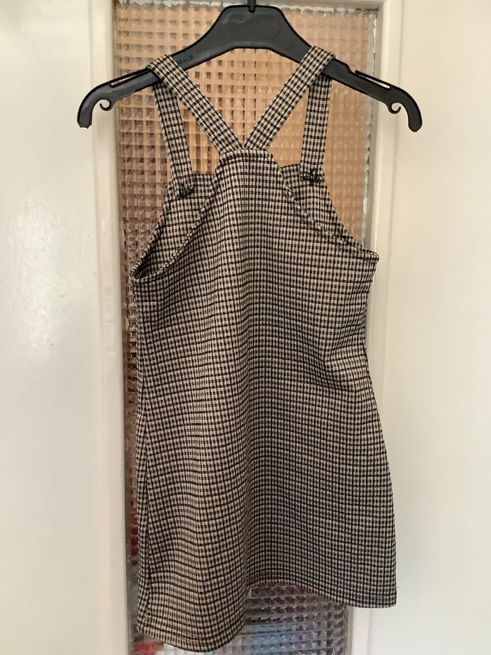 Salopette jupe à carreaux taille 6 ans - photo numéro 2