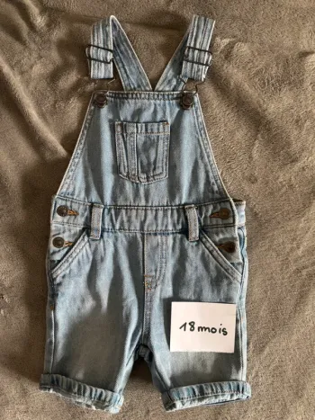 Salopette courte bébé garçon