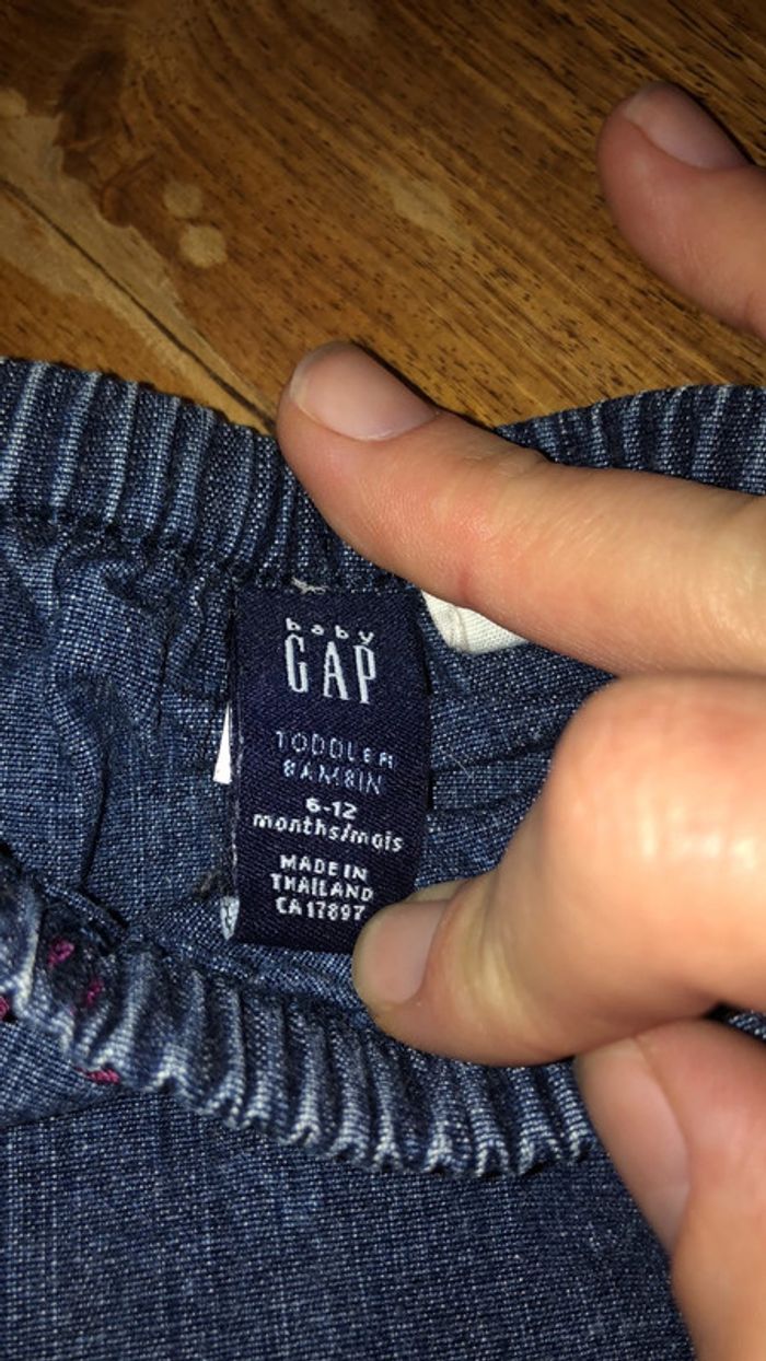 Lot de 2 culottes en jean 12 mois - photo numéro 6