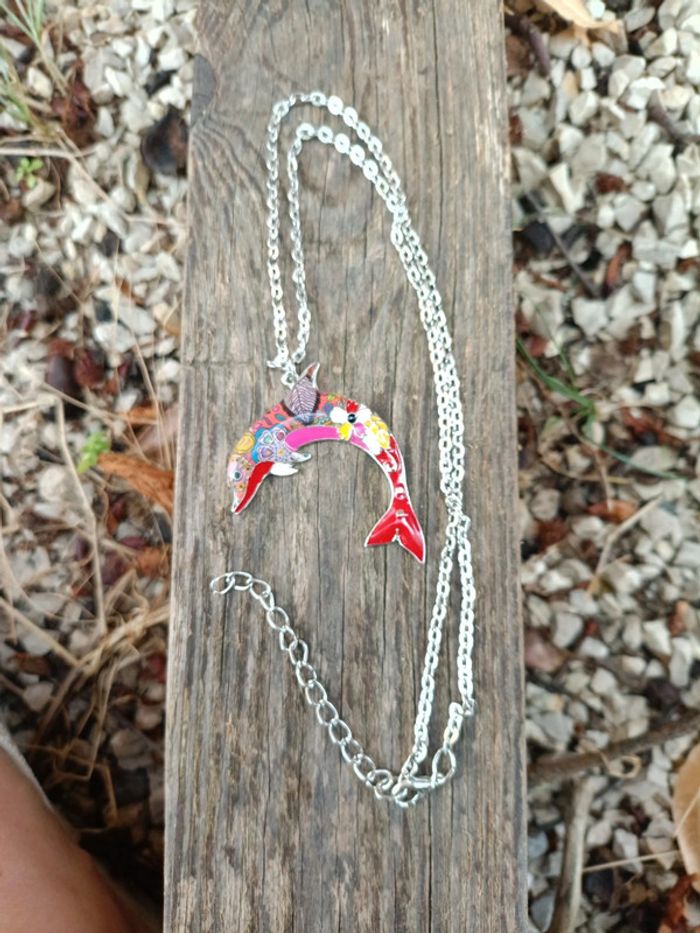 Collier pendentif dauphin 🐬 - photo numéro 2
