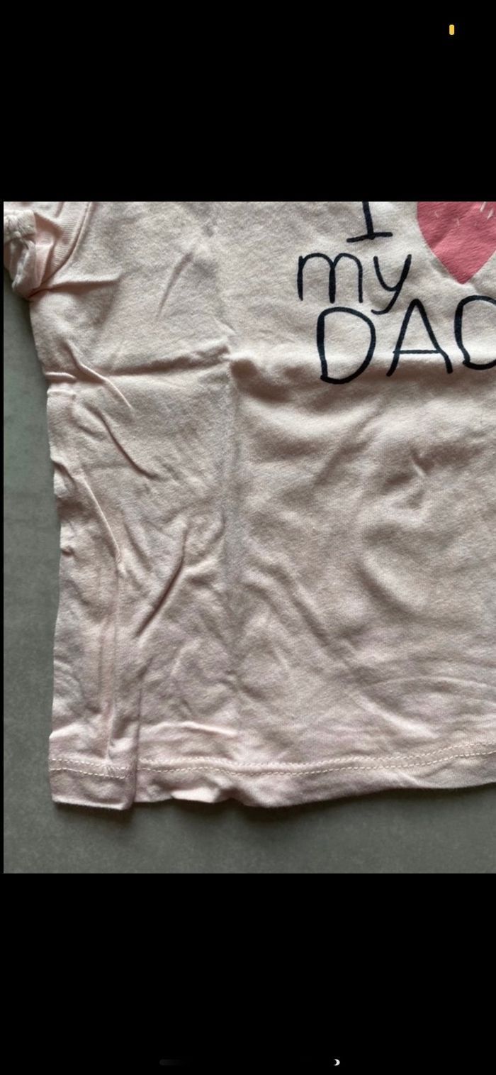 Tee shirt I love Dad 9 mois - photo numéro 4