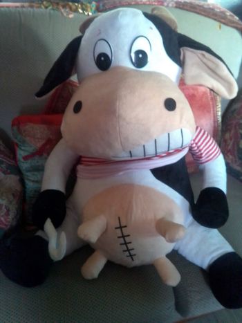 Peluche géante vache