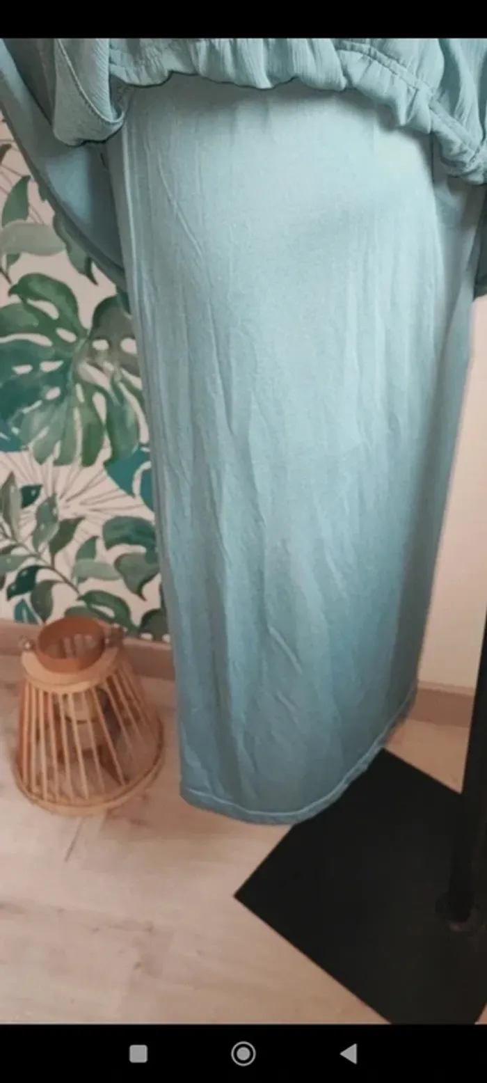 Longue robe fluide avec transparence taie 36 - photo numéro 4