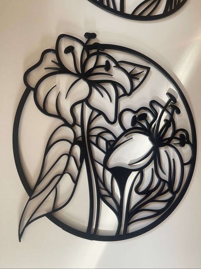 Décoration  murale fleurs - photo numéro 4