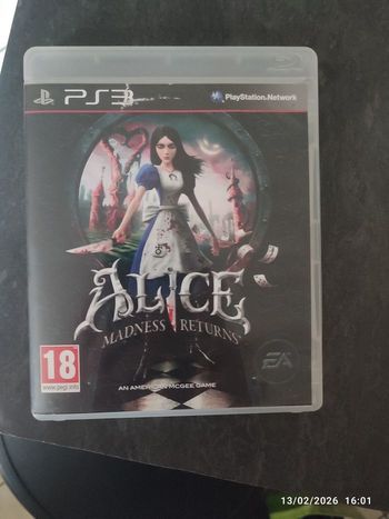 Jeu Alice madness returns ps3
