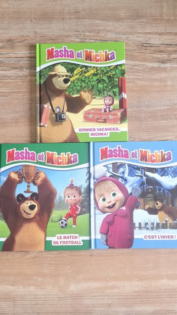 Lot 3 livres Masha et Michka