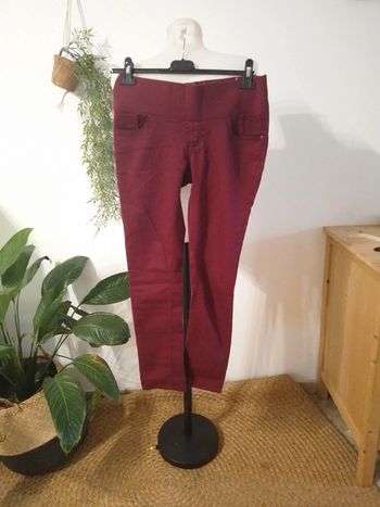 pantalon de grossesse taille 36 bordeaux la halle