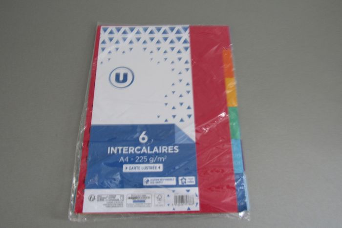 LOT DE 4 PAQUETS D'INTERCALAIRES GRAND FORMAT - NEUF - n°28 - photo numéro 3