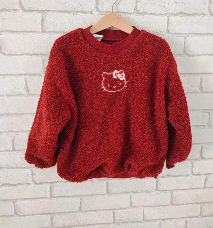 Sweat pilou-pilou Hello Kitty x Zara - 6 ans