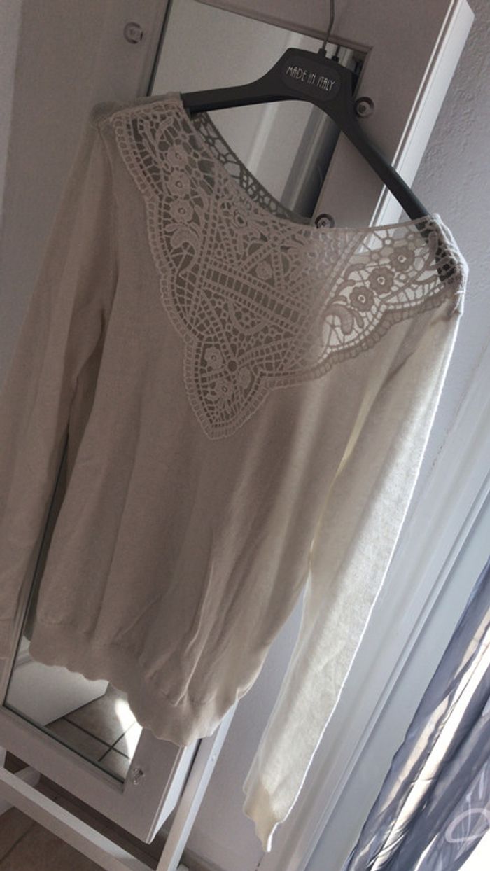 Pull blanc - photo numéro 2