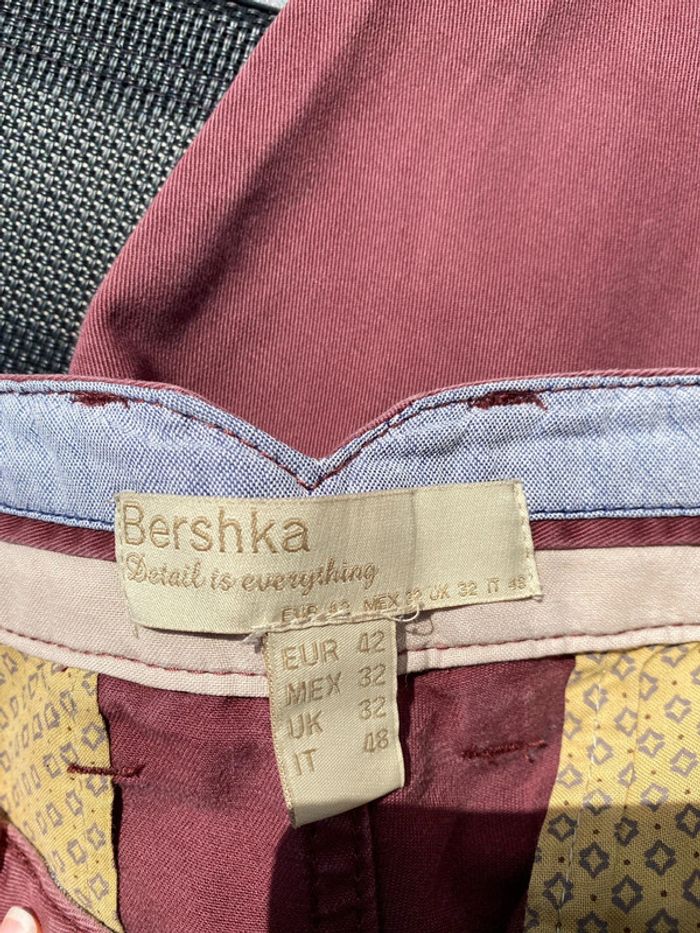 Bershka chino bordeau 42 - photo numéro 4