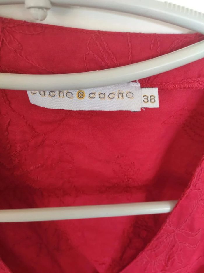 Cache Cache tunique rouge brodé 38 - photo numéro 6