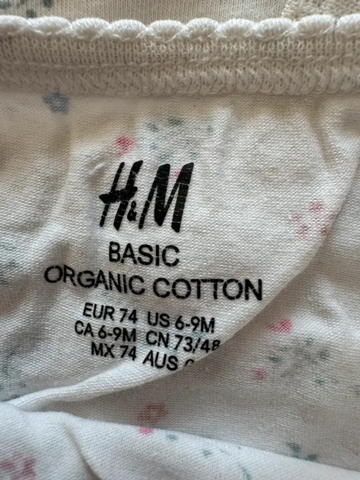 Lot 3 bodies fines bretelles H&M 9/12 mois BE - photo numéro 5