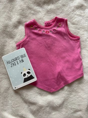 Teeshirt sans manches 12 mois