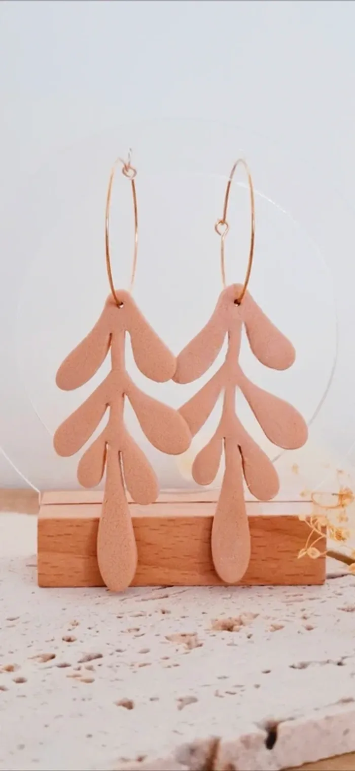 🌊 Écume salée xxl – Boucles d’oreilles bohème chic - photo numéro 2