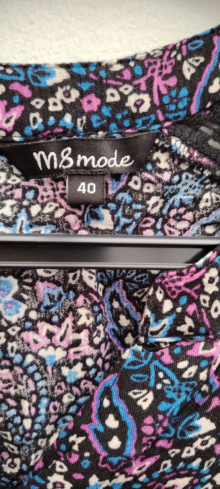 Robe fluide MS Mode | Imprimé floral multicolore | Taille 40 - photo numéro 2