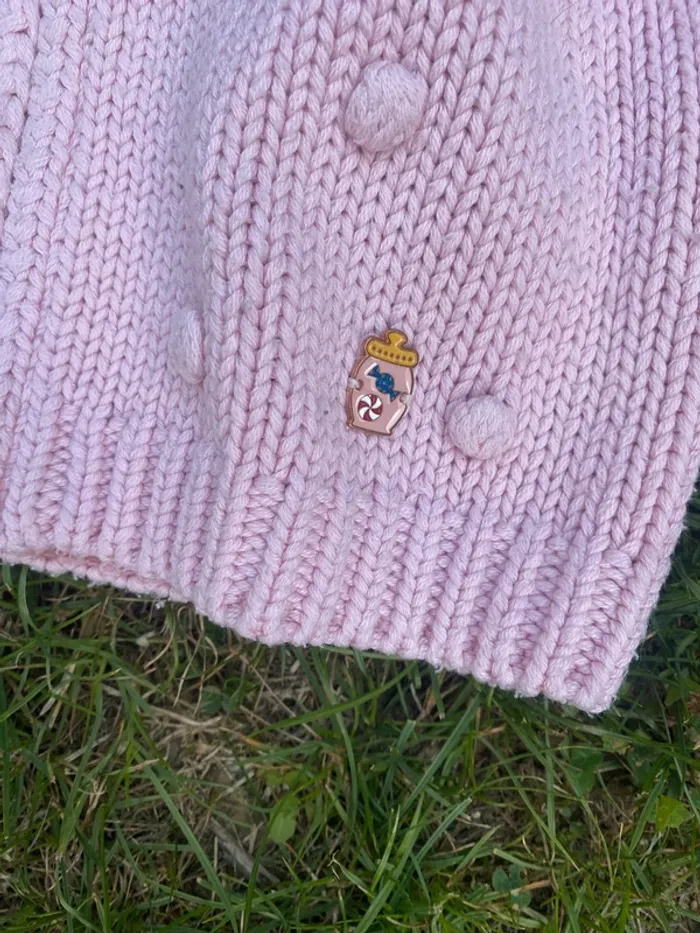 Gros gilet épais rose sergent major 8 ans paradis des bonbons - photo numéro 2