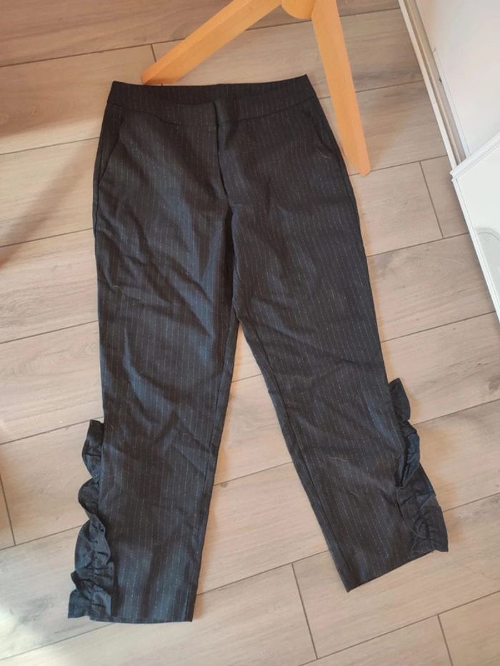 Pantalon chinot noir et argenté H&M très bon état taille 38