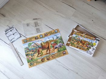 Puzzle Nathan 150 pièces dinosaures T rex stégosaure iguanodon triceratops 49 x 36 cm
