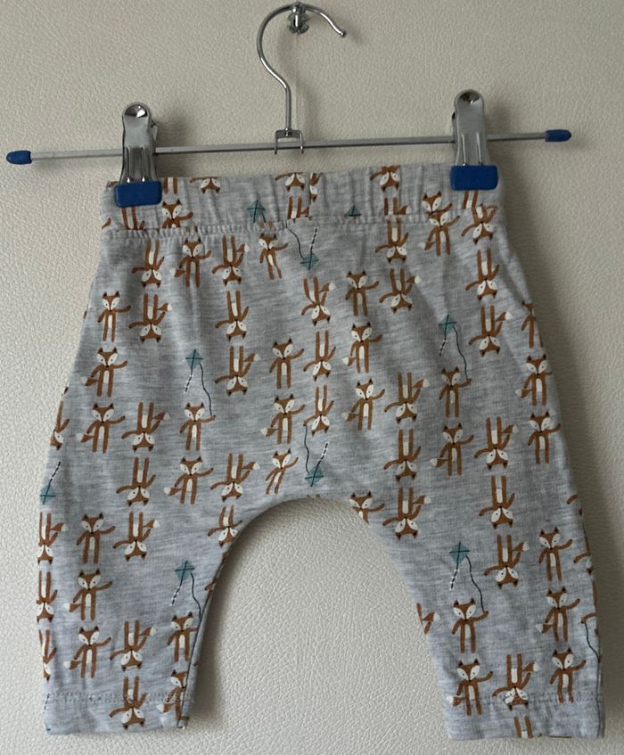pantalon sarouel motif petit renard garçon 62 cm - photo numéro 3