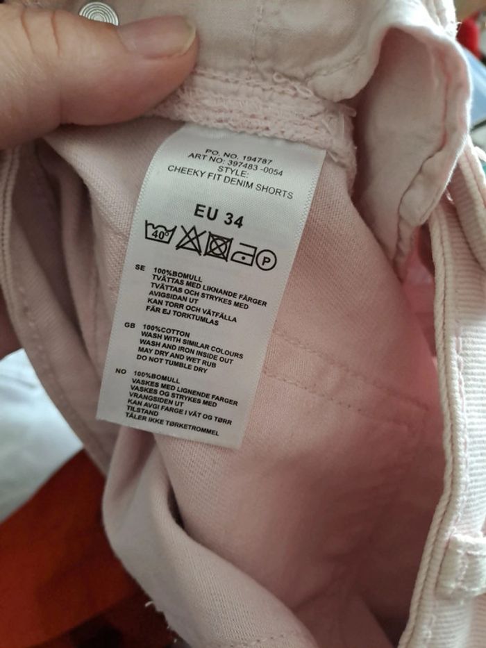 Joli short rose pale - photo numéro 5