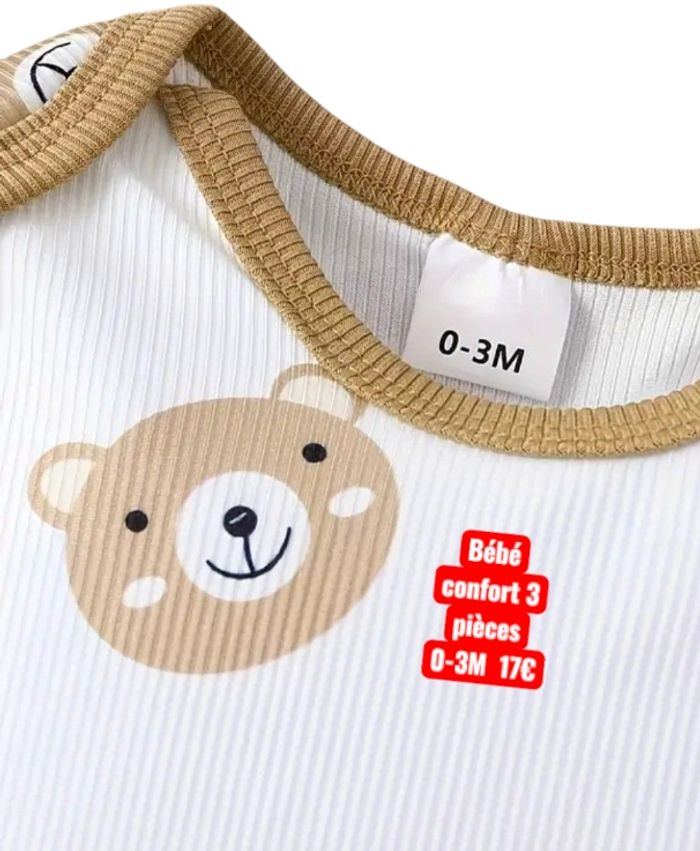 Tenue bébé 3 pièces 0-3M  17€ - photo numéro 4