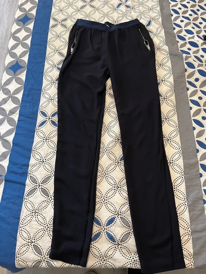 Pantalon marine fluide