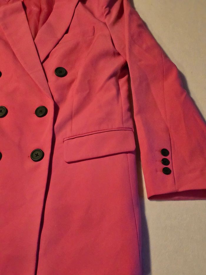 Blazer croisé fushia femme Stradivarius - photo numéro 3