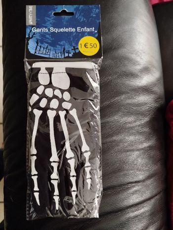 Gants squelette enfant