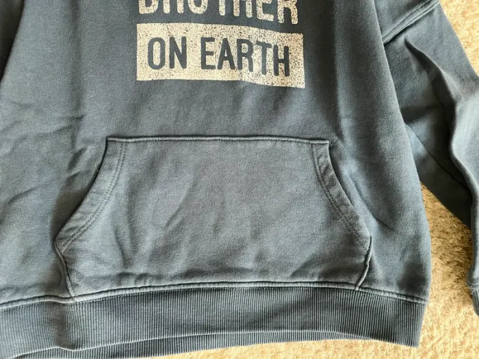 Sweat à capuche bleu taille 6 ans marque Kiabi - photo numéro 4