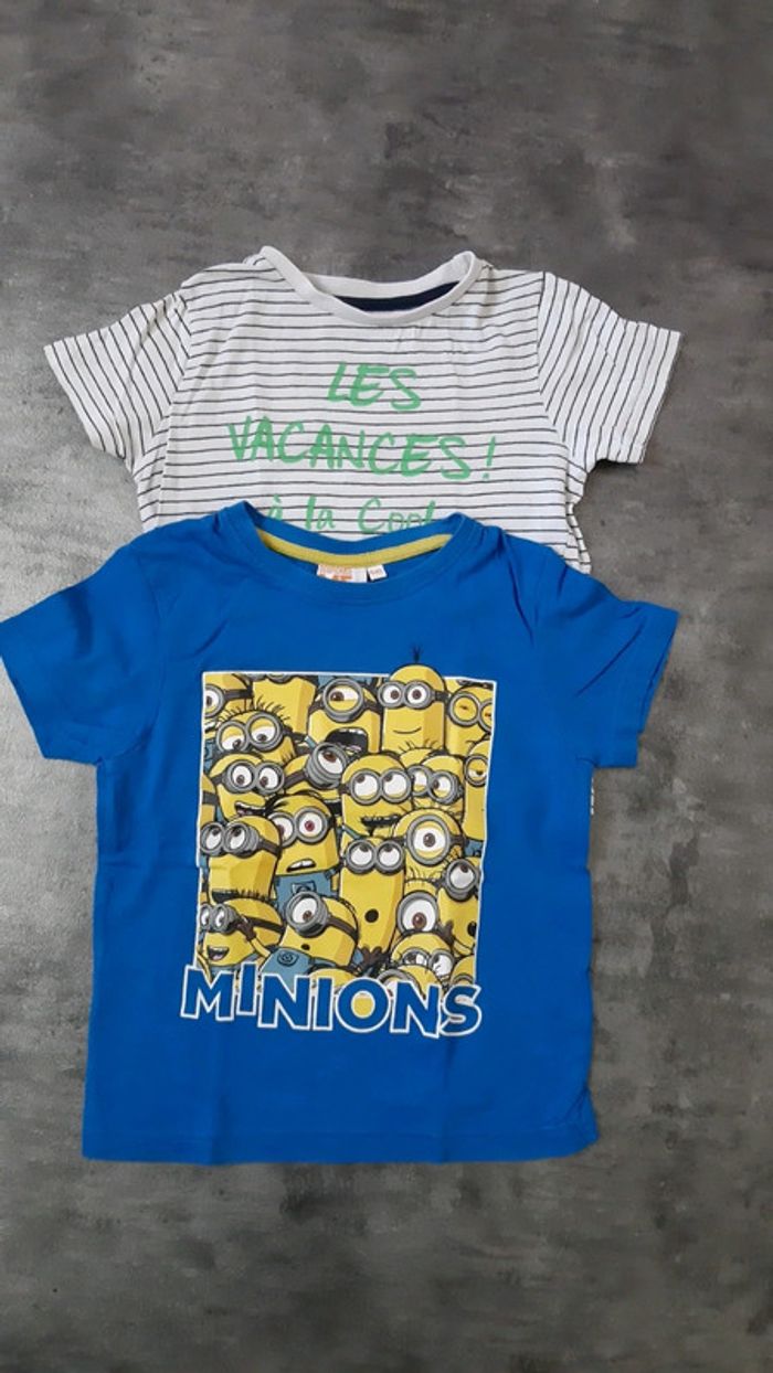 2 t-shirts manches courtes garçon