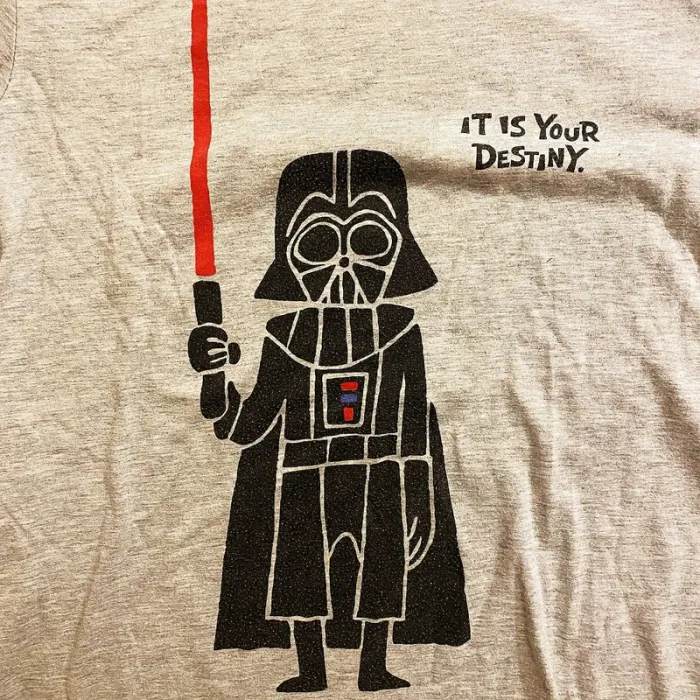 Star Wars Darth Vader T-Shirt Destiny Gris Homme Exclusive Collection Geek (Taille M) - photo numéro 3